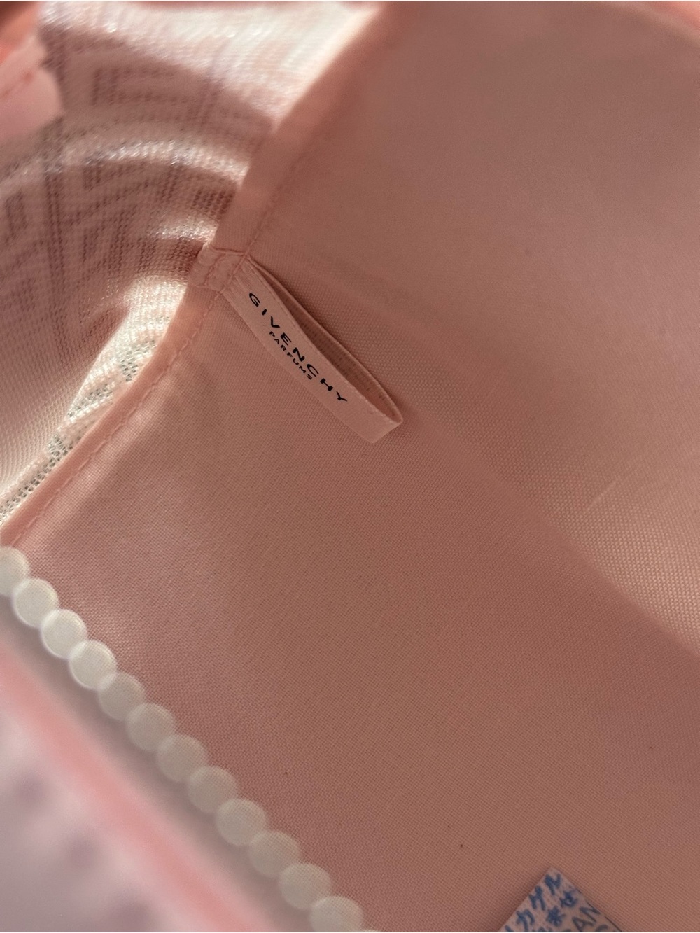 Givenchy Pale Pink Logo Cosmetic Pouch - Picture 5 of 6